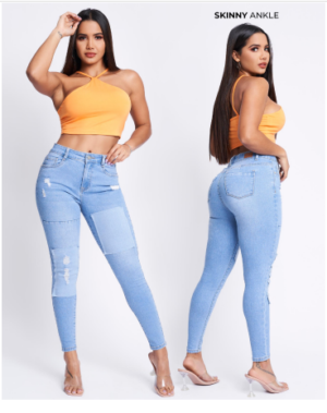 JEANS SKINNY ANKLE HIGTH RISE