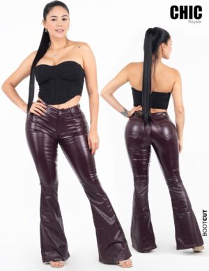 PANTALÓN DE CUERINA CHIC ROYALE BOOTCUT