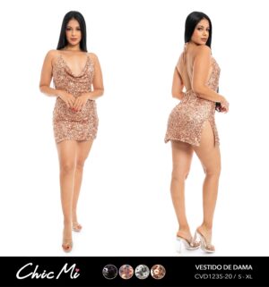 VESTIDO DE LENTEJUELA CHIC MI