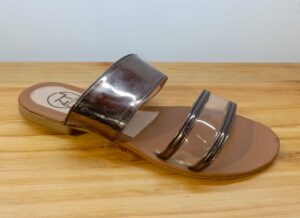 SANDALIA MELE PLANA PLOMO