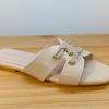 SANDALIAS FLATS MOKACCINO BEIGE