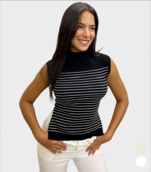 BLUSA THE WORK SHOP NEGRA