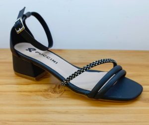 SANDALIA TACON PUCCINI NEGRO