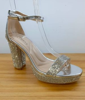 SANDALIA DAIA SILVER I HEART