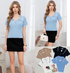 BLUSA TEJIDA DETALLES DORADO PRINCESA