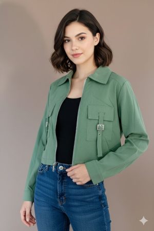 CAMISA CARGO CORTA CON CIERRRE CH FOREVER