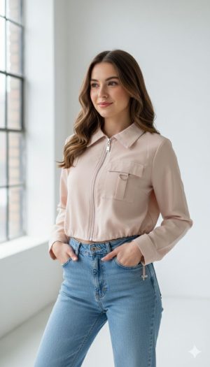 CAMISA CORTA DE CIERRRE CH FOREVER