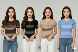 BLUSA TEJIDA DE RAYAS PRINCESS