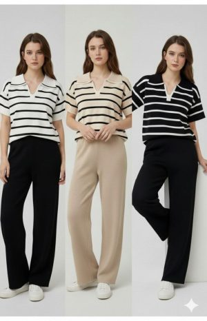 CONJUNTO DE HILO MANGA CORTA ANCHO  PRINCESS