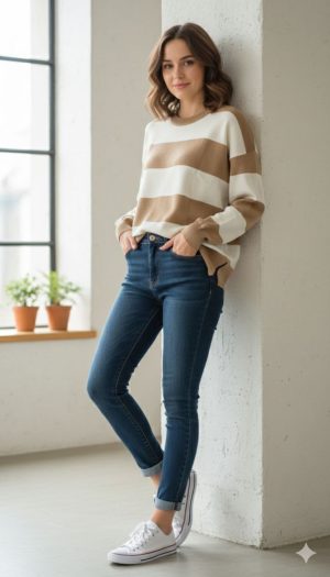 SUETER TEJIDO DE RAYAS PRINCESS