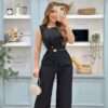 CONJUNTO CHALECO Y PANTALON CON CINTURON MULTI MODA