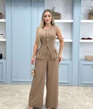 CONJUNTO CHALECO Y PANTALON BONITA