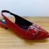 FLATS PUCCINI ROJO CHAROL CON CORREA EN LA PUNTA