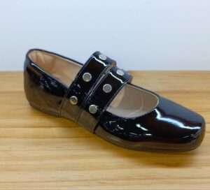 GLAM GRAN TURISMO NEGRO PATENTE  DOBLE CORREA