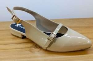 FLATS PUCCINI BEIGE CHAROL CON CORREA